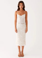 Crystal Clear Lace Top - Ivory