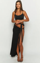 Wild Night Black Maxi Dress