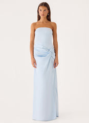 Conni Strapless Maxi Dress - Blue