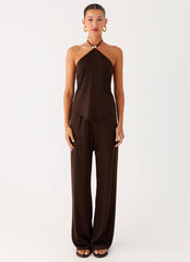 Deacon Low Rise Pants - Chocolate