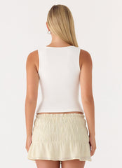 Ellia Mini Skirt - Ivory