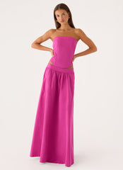 Grand Gestures Maxi Skirt - Berry Kiss
