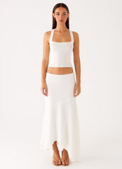 Johanna Knit Top - White