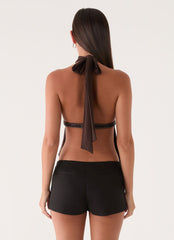 Menah Halter Top - Chocolate
