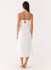 Sun Searching Midi Dress - White