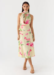 Valley Midi Skirt - Lemon Soleil