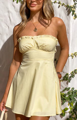 Summer Yellow Mini Dress