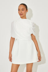 Gathered Mini Dress