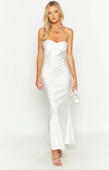 Abbie White Maxi Formal Dress