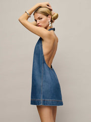 Avielle Lived-In Denim Mini Dress