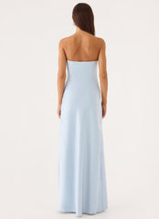 Conni Strapless Maxi Dress - Blue