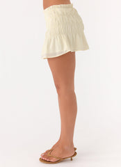 Ellia Mini Skirt - Ivory