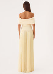 Harvest Sky Maxi Dress - Baby Yellow