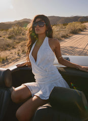 Jovanna Lace Mini Dress - White