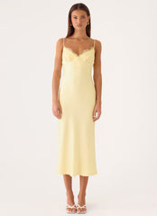 Lisette Midi Dress - Yellow