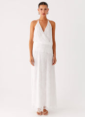 Reinhart Halter Maxi Dress - White