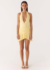 Renata Mini Dress - Lemon