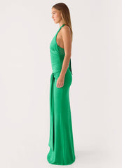 Tylan Halter Maxi Dress - Emerald Green