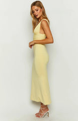 Samira Yellow Maxi Dress
